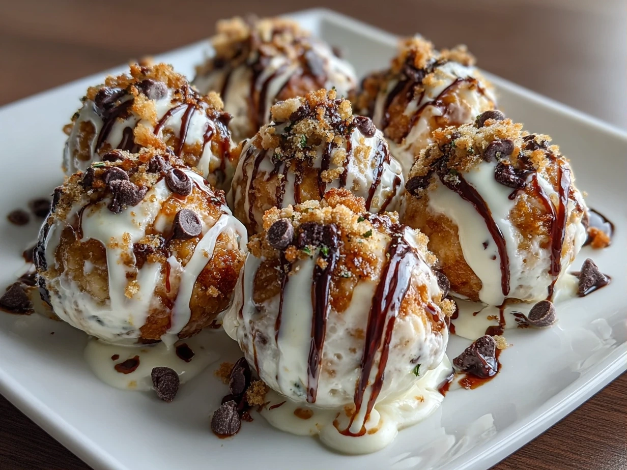 Close-up of Cookie Dough Frozen Yogurt Bites