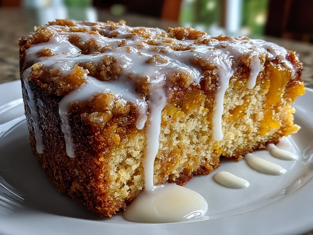 Close-up of freshly prepared Butternut Squash-Apple Coffee Cake