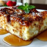 Comforting French Toast Bake Close-Up