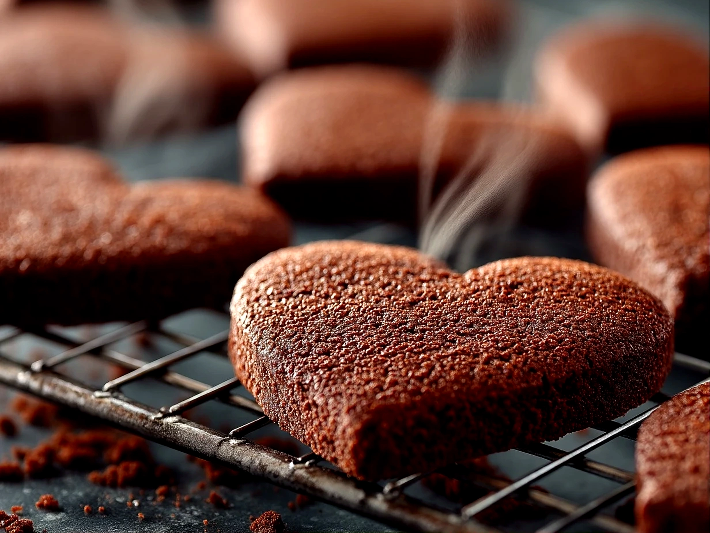 Delicious Chocolate Cut-Out Heart Cookies
