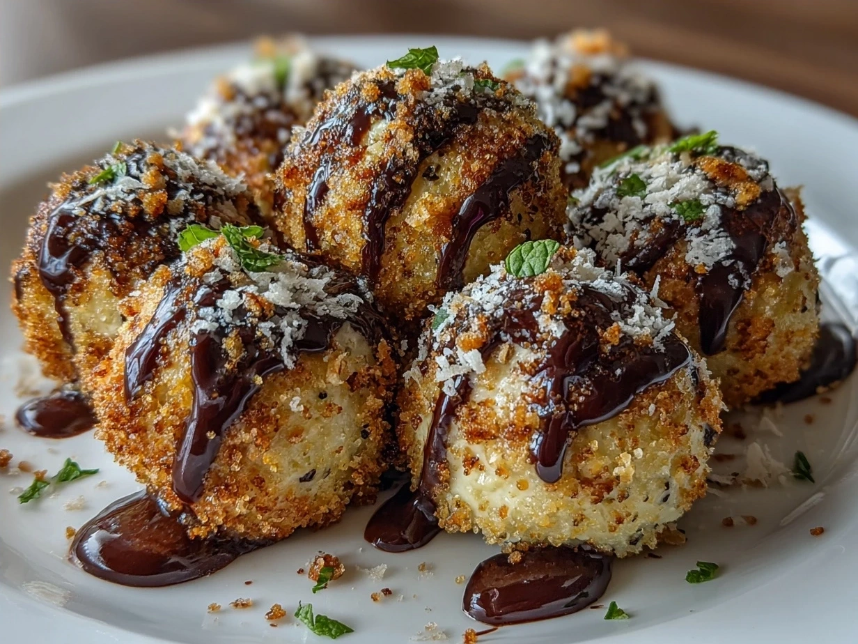 Finished Mint Chocolate Chip Protein Balls served and ready to enjoy