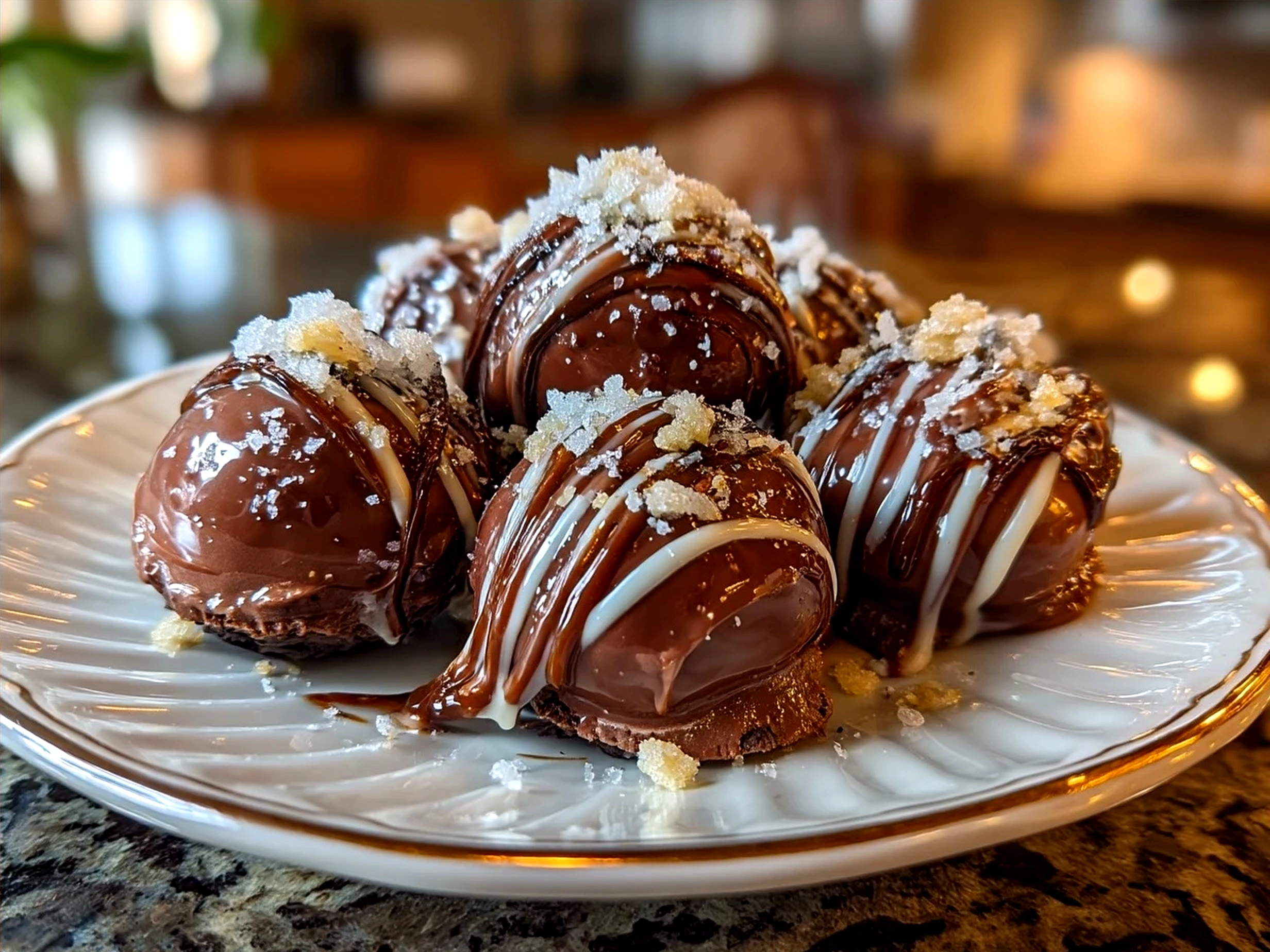 Plate of Shaped Oreo Truffles with decorations