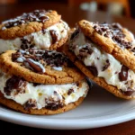 Amateur kitchen, taken with iPhone 14. Close-up slight angle of homemade Basketball Ice Cream Cookie Sandwiches on white plate. Mouthwatering --ar 4:3 --style raw --s 265