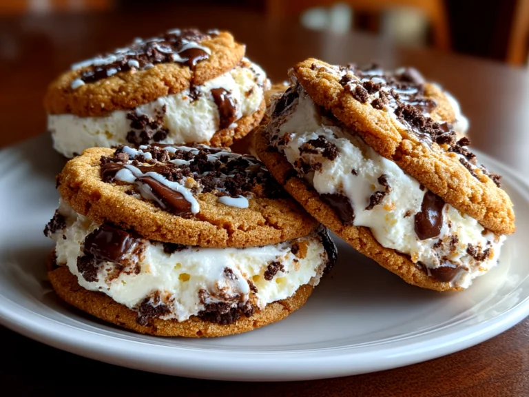 Amateur kitchen, taken with iPhone 14. Close-up slight angle of homemade Basketball Ice Cream Cookie Sandwiches on white plate. Mouthwatering --ar 4:3 --style raw --s 265