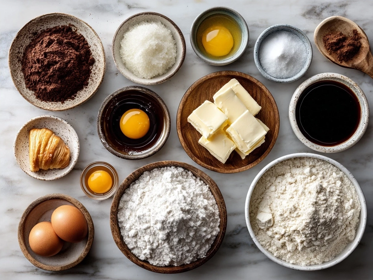 Ingredients for Breakfast Pillsbury Crescent Rolls including crescent rolls, eggs, cheese, bacon, and bell peppers