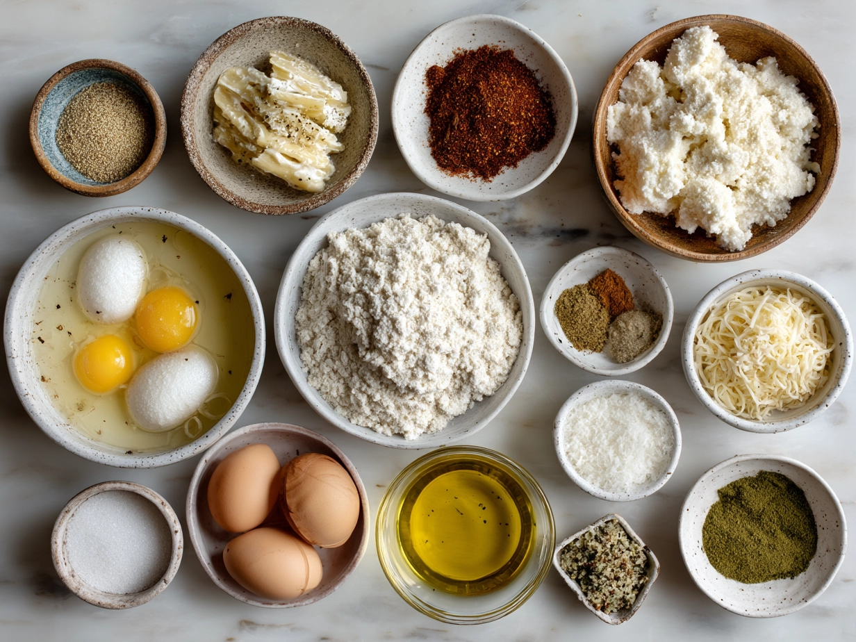 Ingredients for Chicken Alfredo Lasagna Soup including chicken, noodles, cheese, and cream