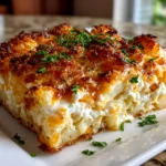 Comforting Funeral Potatoes Close-up