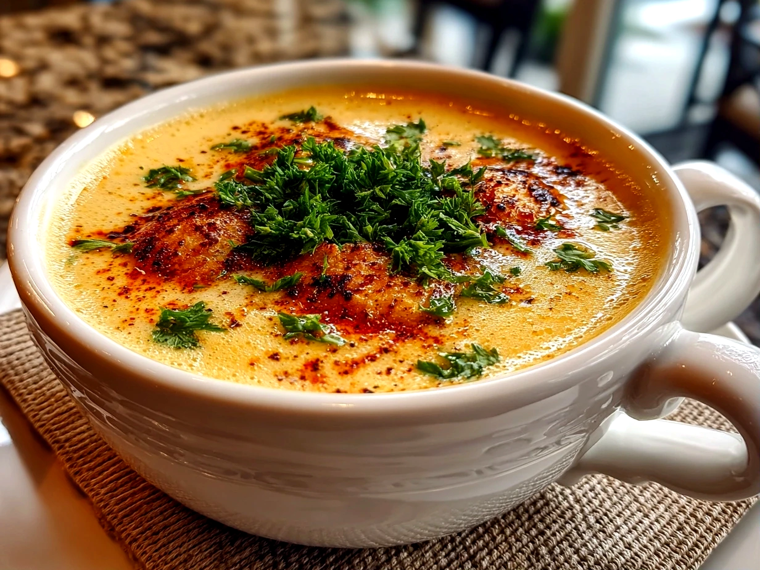 Comforting homemade potato soup