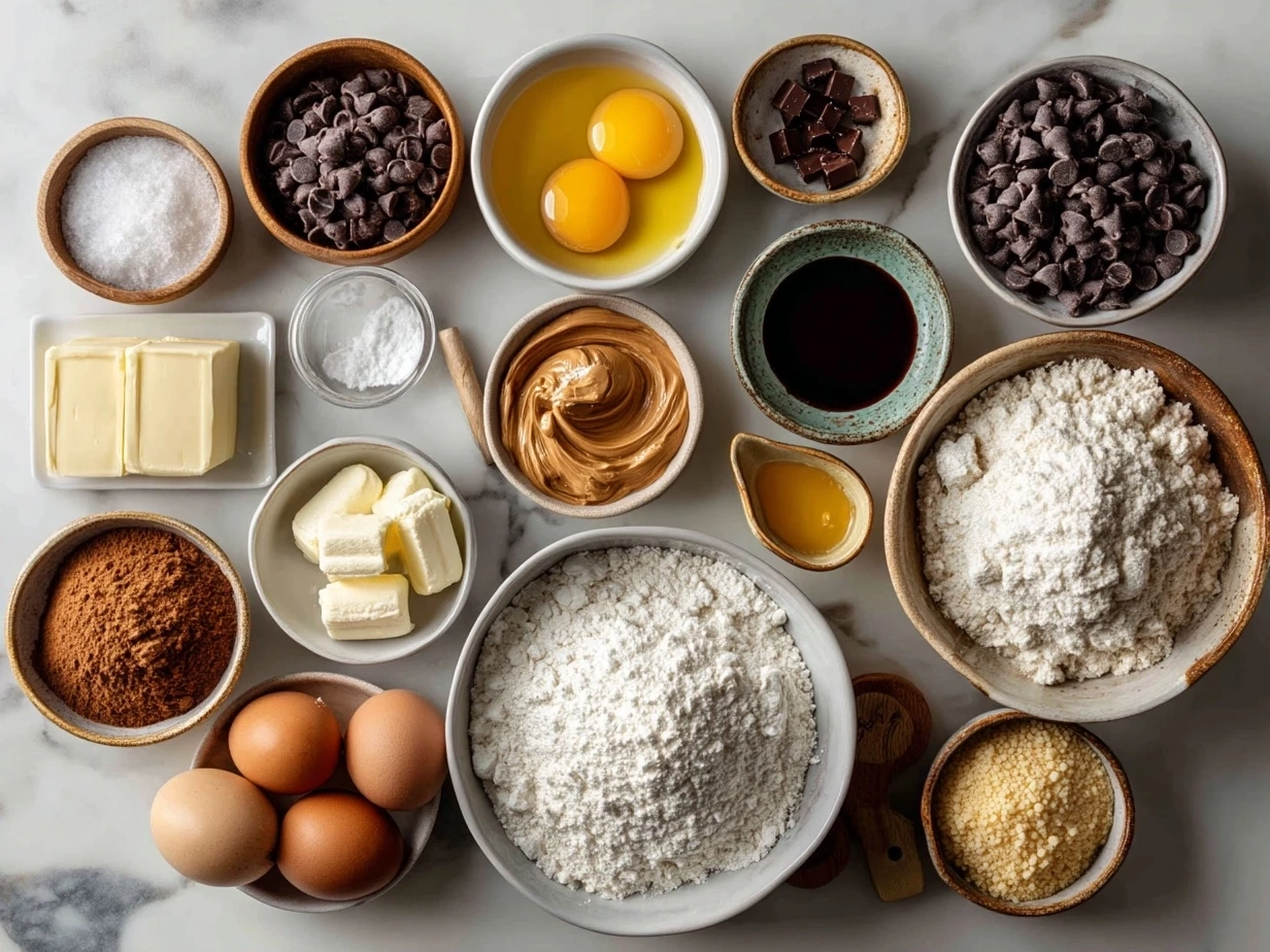Ingredients for Cookies Cream Skillet Cookie