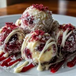 Delicious homemade Raspberry Cheesecake Truffles