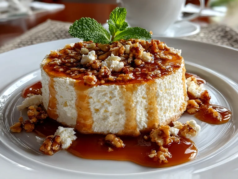 Freshly prepared Cottage Cheese Peanut Butter Mousse close-up