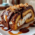 Freshly prepared Peanut Butter Cup Chocolate Roll