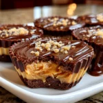 Freshly prepared Reese's Peanut Butter Cups close-up
