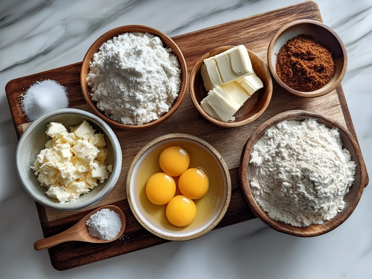 Ingredients for Gluten-Free Greek Yogurt Bagels including gluten-free flour, Greek yogurt, baking powder