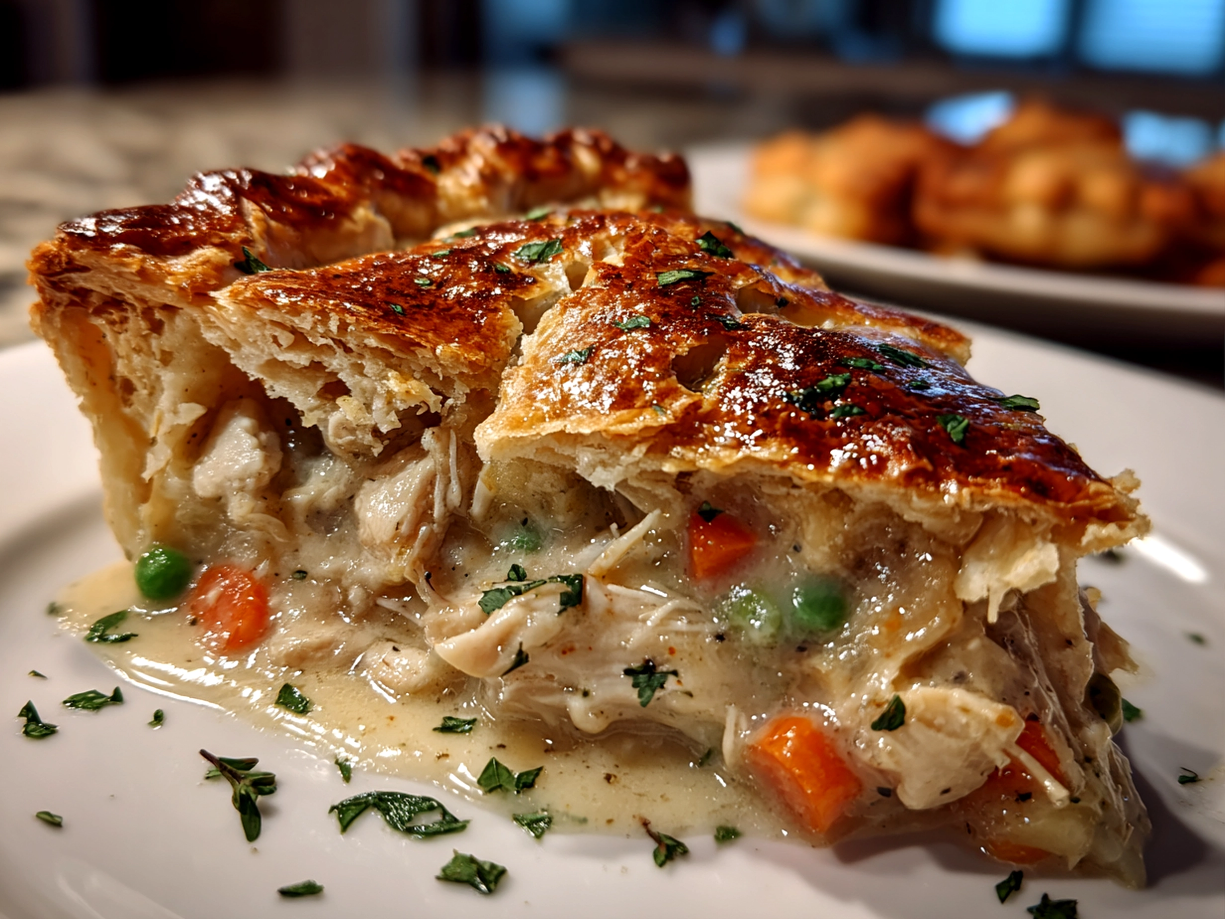 Home Cooked Slow Cooker Chicken Pot Pie