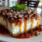 Homemade Caramel Butter Pecan Praline Poke Cake