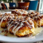 Homemade Cinnamon Roll Cheesecake Cookies Close-Up