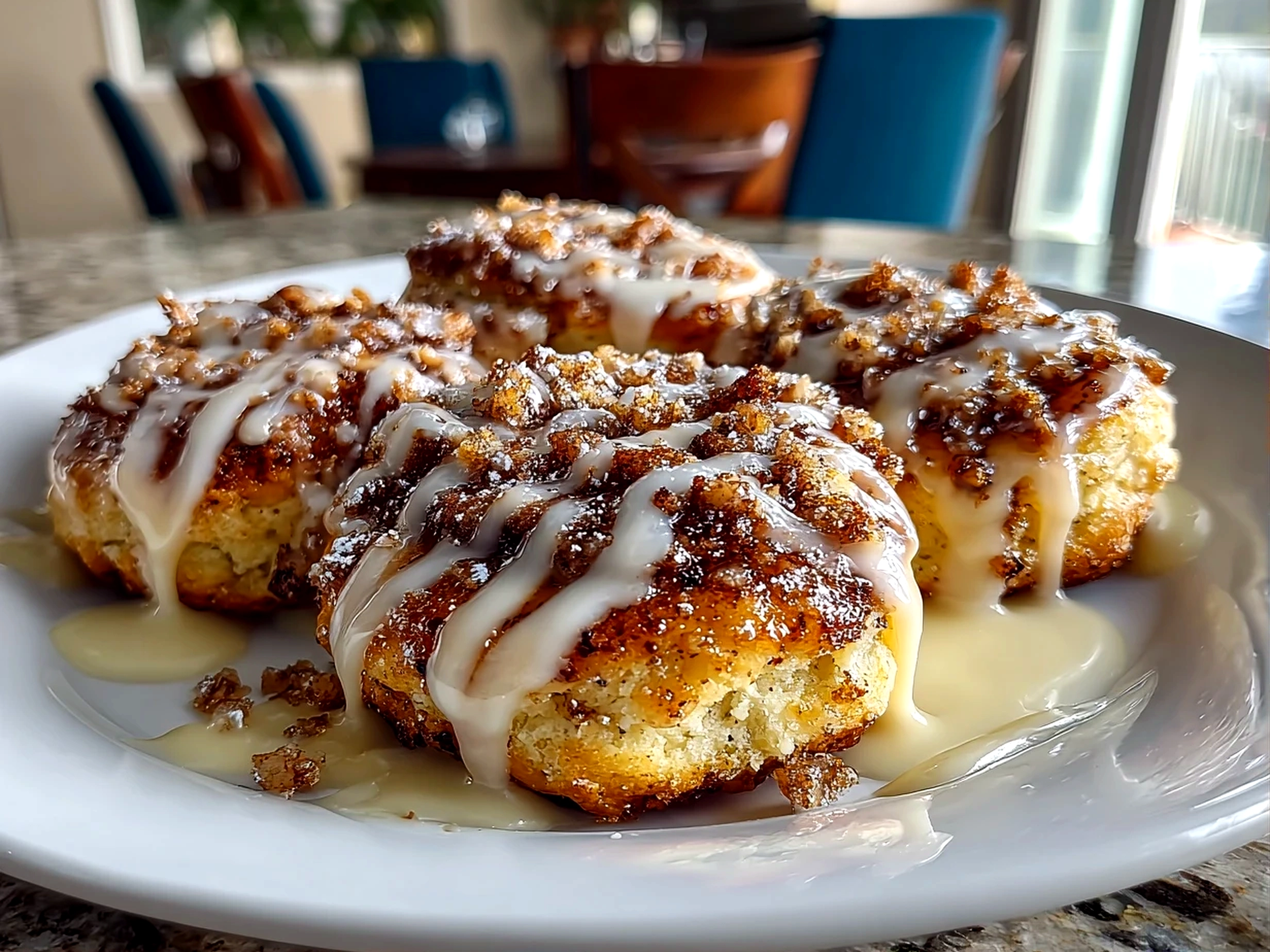 Homemade Cinnamon Roll Cheesecake Cookies Close-Up