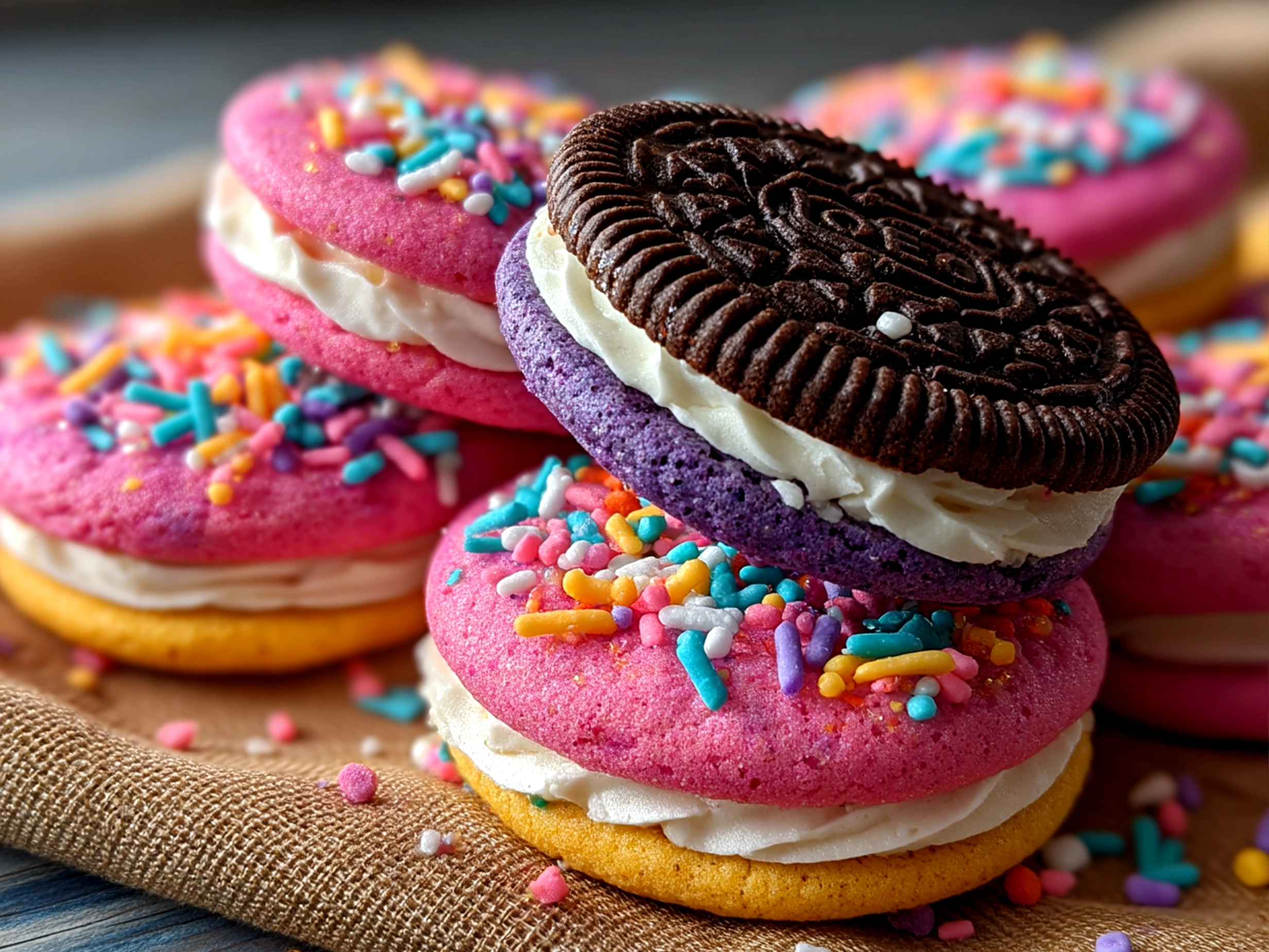 Finished OREO Basketball cookies presented on a platter