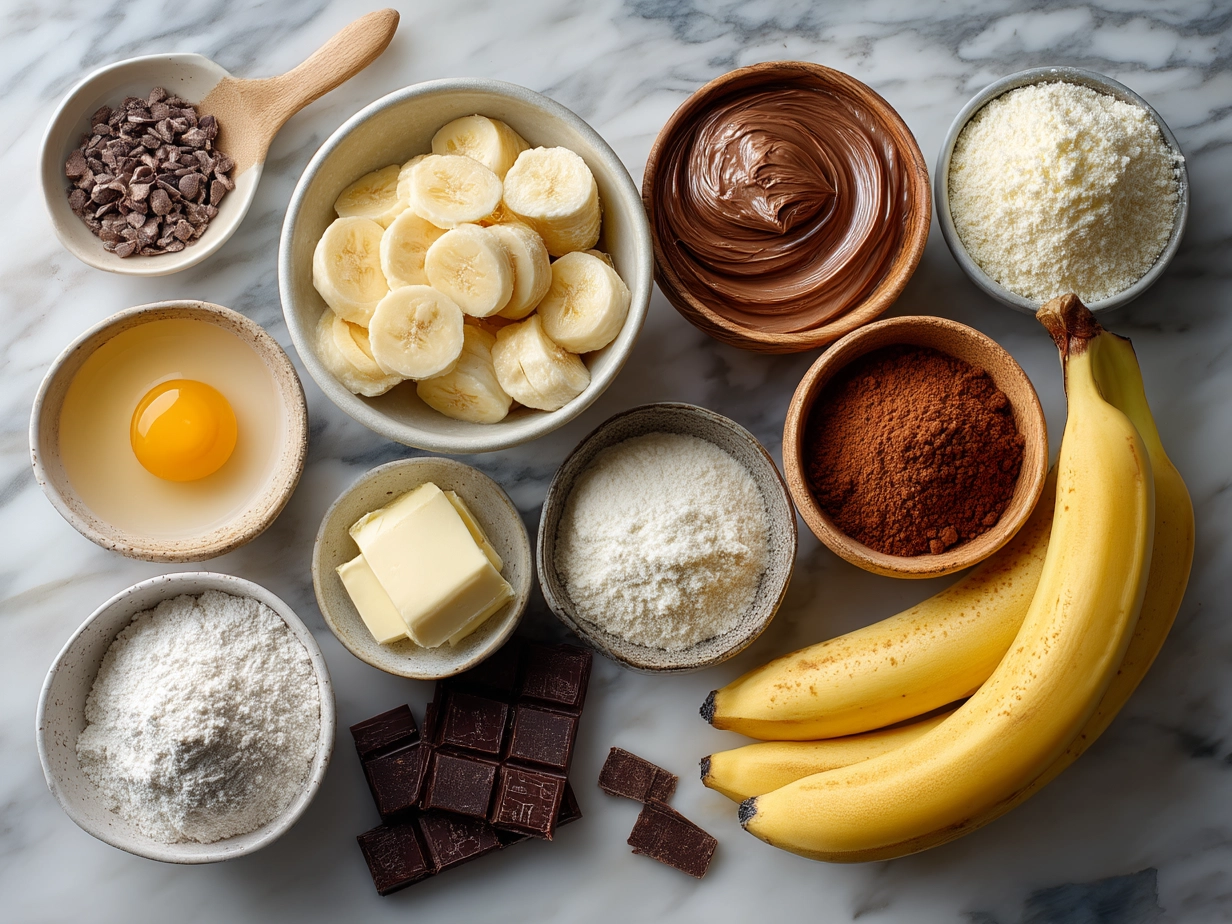 Ingredients for Valentine Breakfast Nice Cream Bowl including frozen bananas, frozen strawberries, almond milk, maple syrup, vanilla extract, and toppings